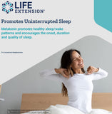 Life Extension Melatonin IR/XR: utilisation nocturne simple pour une routine sommeil