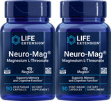 Life Extension Neuro-mag, bouteille vue de face, soutien potentiel à la concentration.