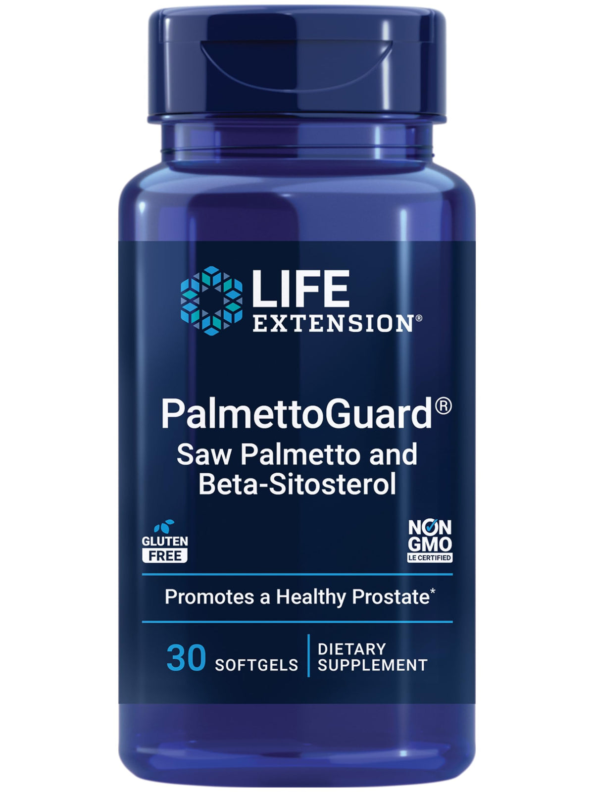 Life Extension PalmettoGuard – bouteille-capsules: soutien potentiel à la sante prostatique et au flux urinaire