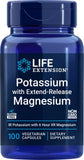 Life Extension Potassium Magnésium en bouteille vegcaps, soutien quotidien à l'équilibre nutritionnel