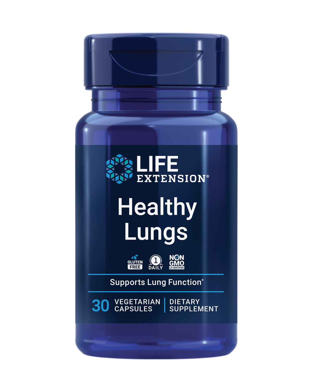 Life Extension – bouteille du complément poumons pour soutenir la respiration.