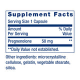 Life Extension Pregnenolone — Tablettes fermées – dose de 50 mg par capsule.