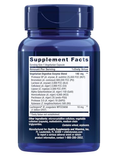 Life Extension probiotiques B coagulans capsules pour l equilibrio intestinal.