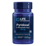 Life Extension Pyridoxal 5'-Phosphate Caps packshot, soutien bioactif B6 pour nerfs et cœur.