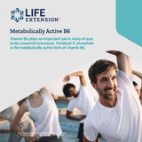 Life Extension Pyridoxal 5'-Phosphate Caps sans gluten et sans OGM.