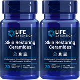 Life Extension Seramides: bouteille de capsules liquides pour hydratation et revitalisation de la peau.