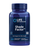 Life Extension Shade Factor – bouteille élégante contenant les capsules pour la peau saine.