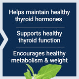 Life Extension soutiens thyroide complexe etiquette recto montrant les bénéfices