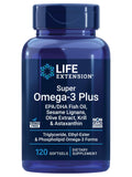 Life Extension Super Omega-3 Plus – bouteille visible, soutien potentiel pour le cœur et le cerveau.