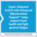 Life Extension Super Ubiquinol CoQ10 – dosage de 50 mg par gélule clairement indiqué