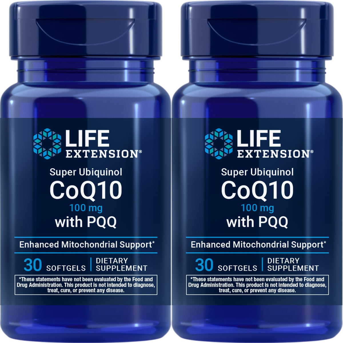 Life Extension Super Ubiquinol CoQ10 avec PQQ : bouteille lot2, soutien potentiel à l'énergie cellulaire