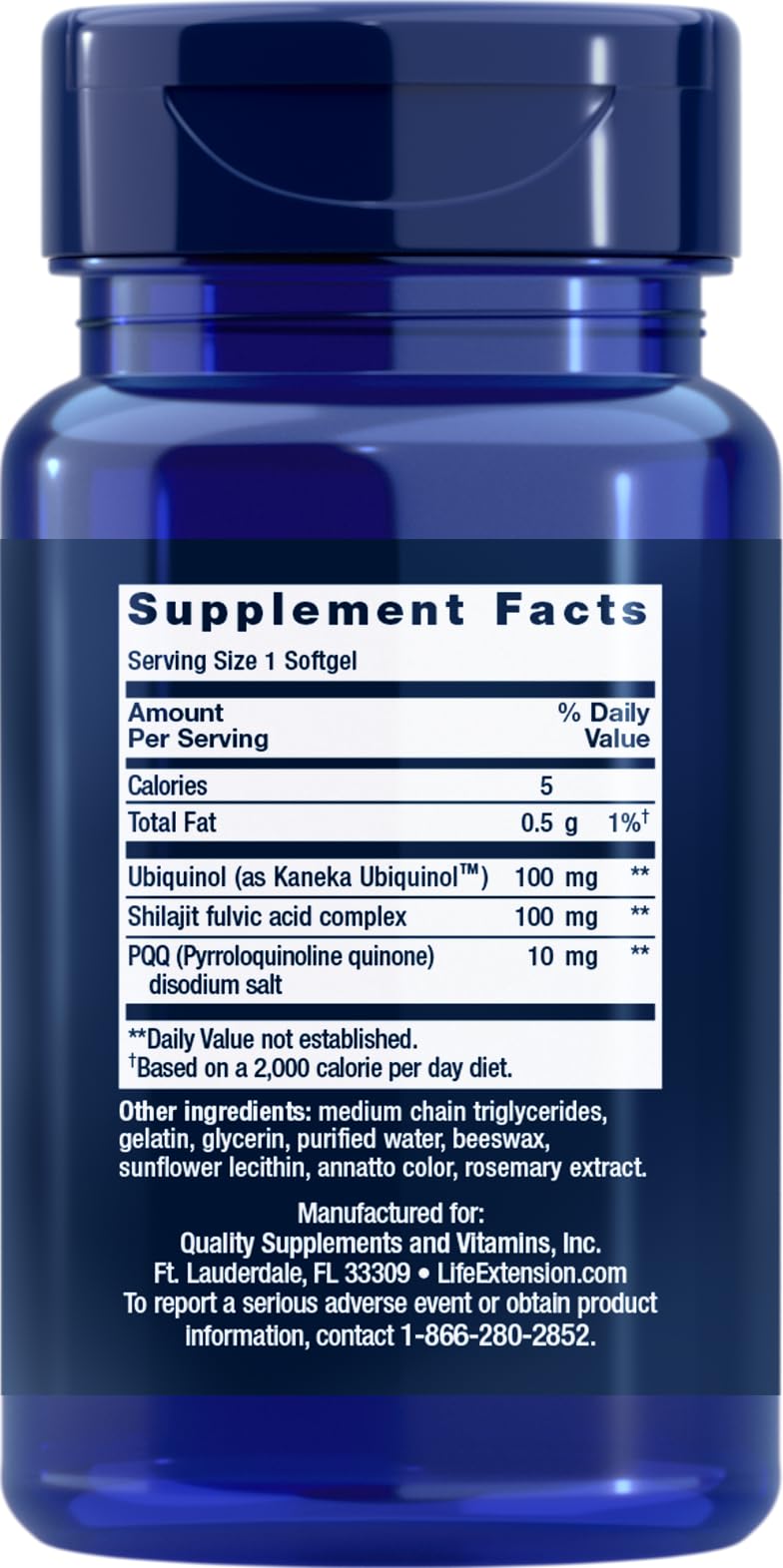 Life Extension Super Ubiquinol CoQ10 avec PQQ : gélules faciles à avaler pour énergie quotidienne