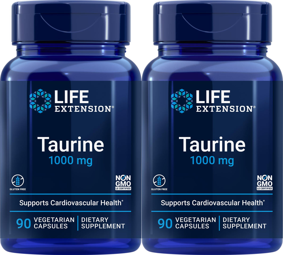 Life Extension Taurine 1000 mg flacon – soutien potentiel des tissus et énergie quotidienne