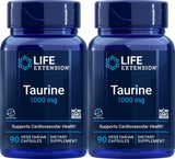 Life Extension Taurine 1000 mg flacon – soutien potentiel des tissus et énergie quotidienne