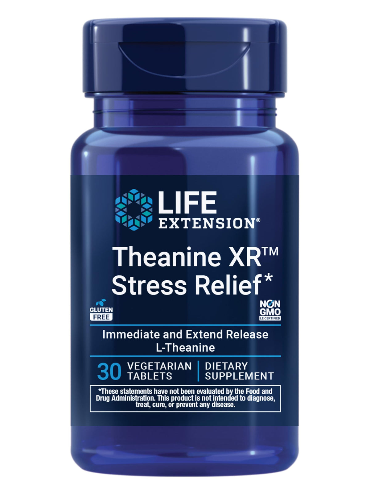 Life Extension Theanine XR – bouteille: soutien d'une détente durable.