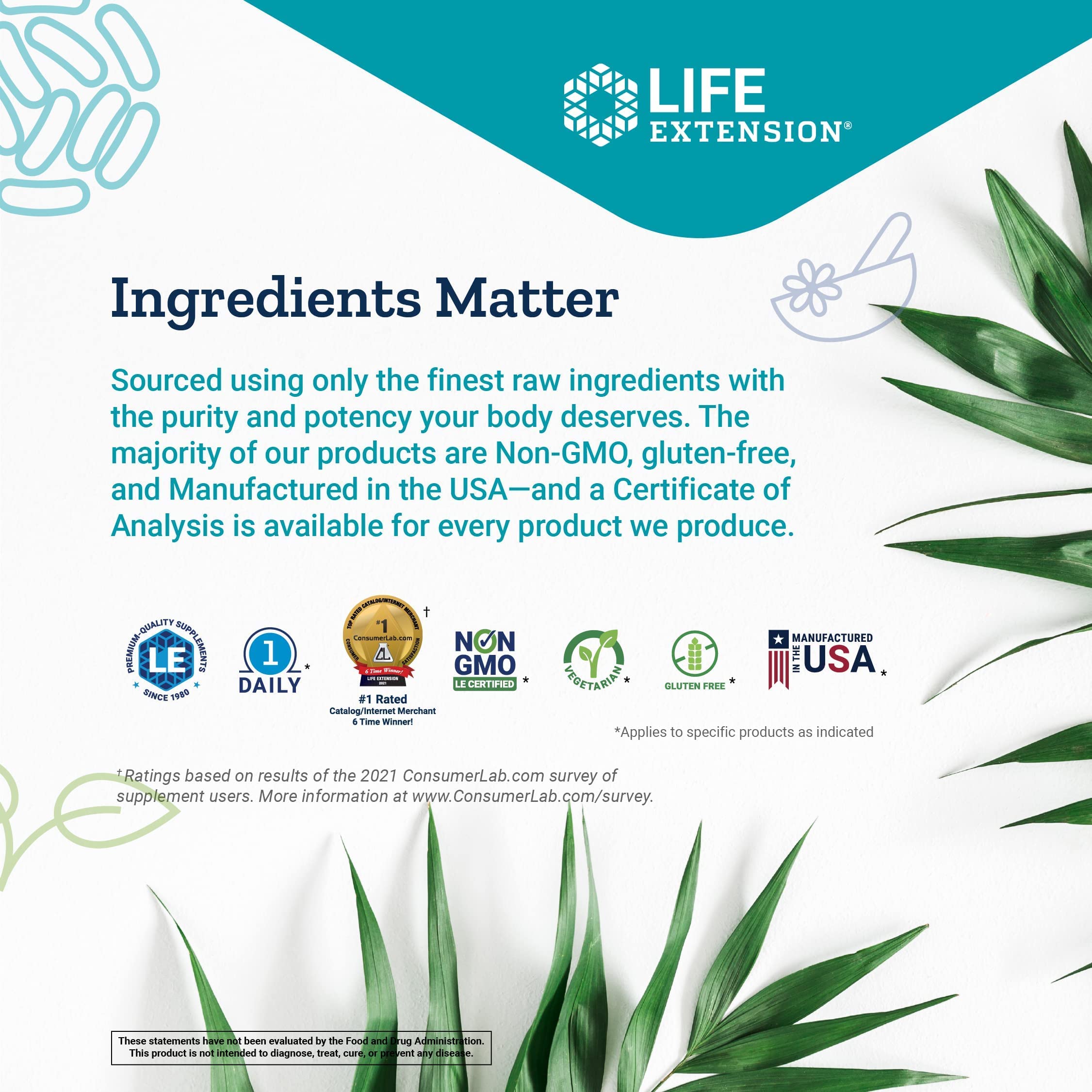 Prise matinale Life Extension TMG pour une routine quotidienne.