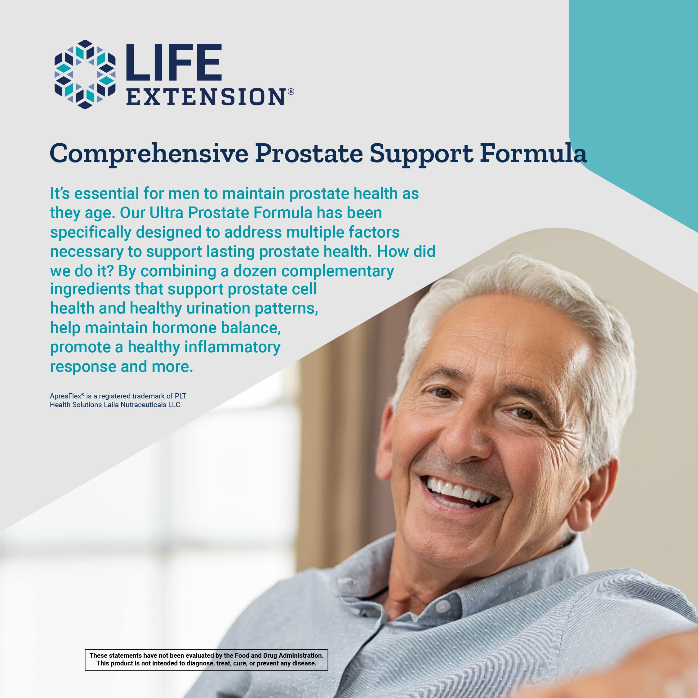 Life Extension Ultra Prostate Formula: extrait de Boswellia pour une réponse inflammatoire potentielle.