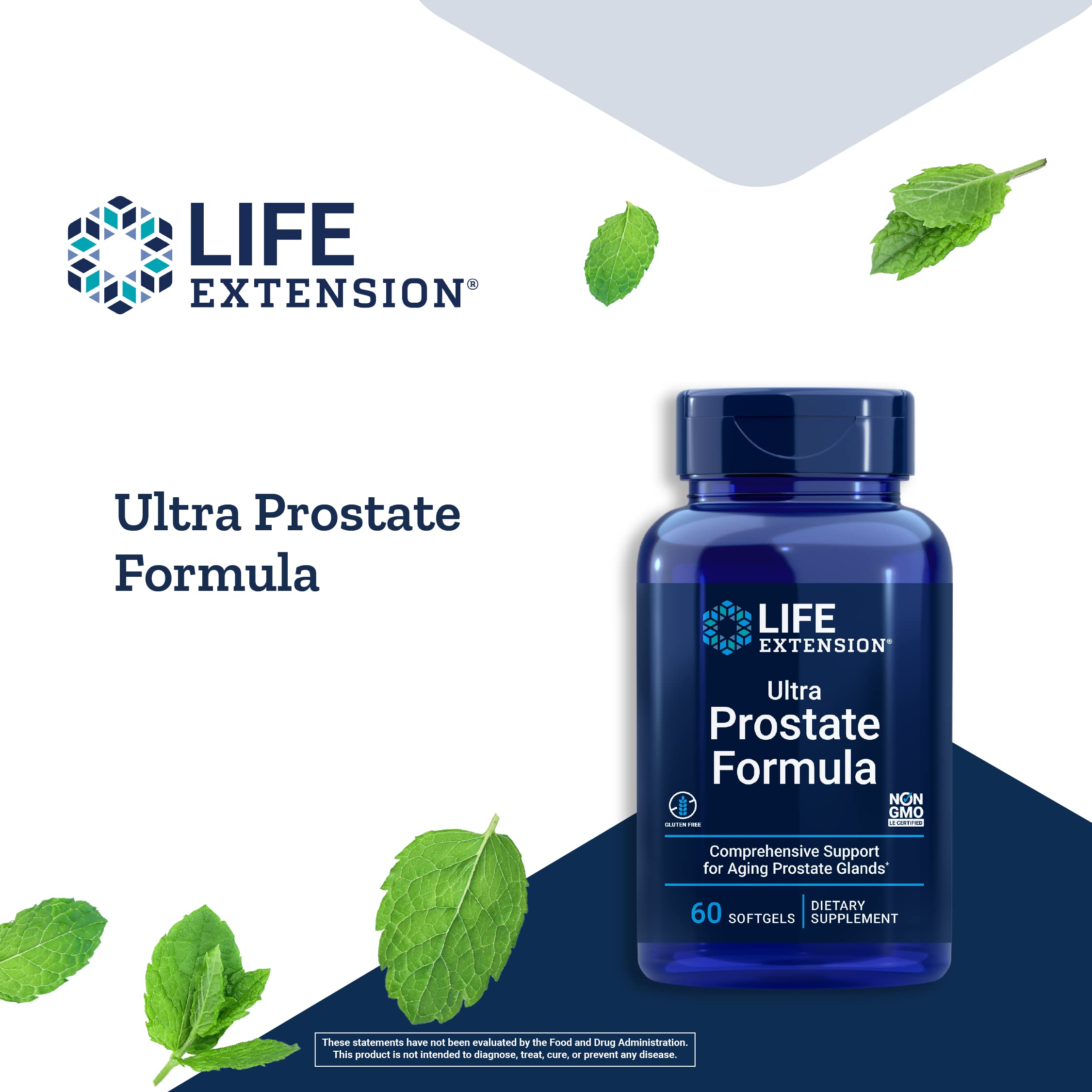 Life Extension Ultra Prostate Formula: tableau des ingrédients montrant la diversité des extraits.