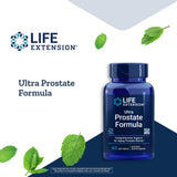 Life Extension Ultra Prostate Formula: tableau des ingrédients montrant la diversité des extraits.