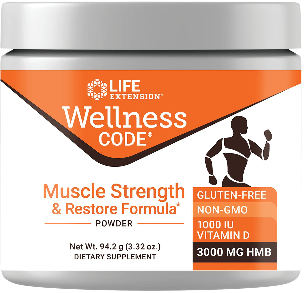Life Extension Wellness Code Muscle Strength & Restore Poudre : soutien possible à la fonction musculaire pendant l'entraînement