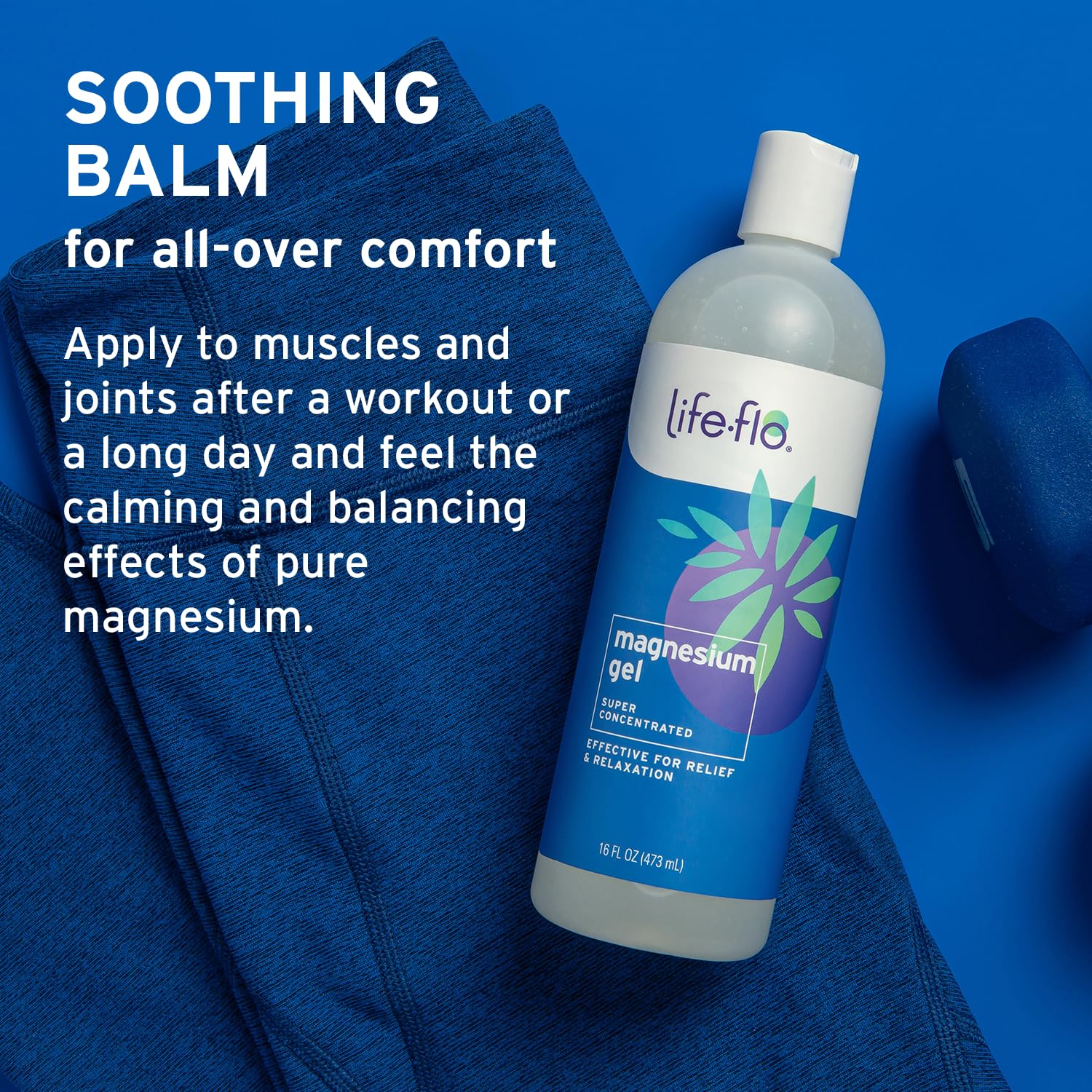 Life-Flo Gel Magnésium Chlorure Zechstein, sûr pour adultes et enfants au quotidien.