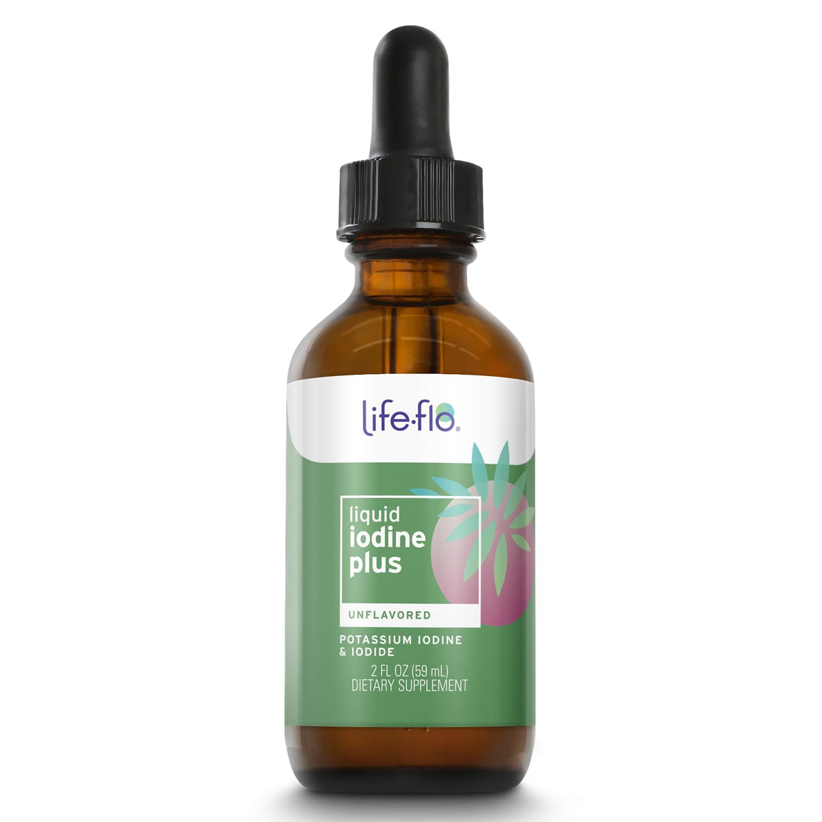 Life-Flo iode liquide, bouteille: apport quotidien en iode pour soutenir la fonction thyroïdienne.
