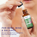 Life-Flo iode liquide, flacon ambré: protection de la qualité et de la pureté.