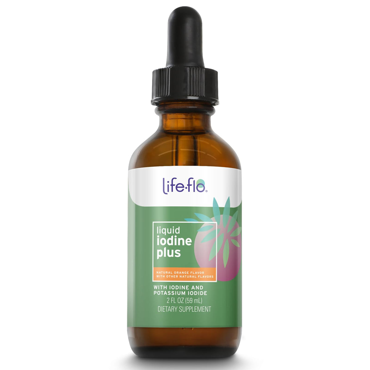 Life-flo Iode liquide Plus – Bouteille facile à ajouter à votre boisson matinale, soutien thyroïde potentiel.