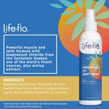 Life-flo spray huile magnésium sport – flacon 8 oz prêt à l'emploi pour des usages répétés.