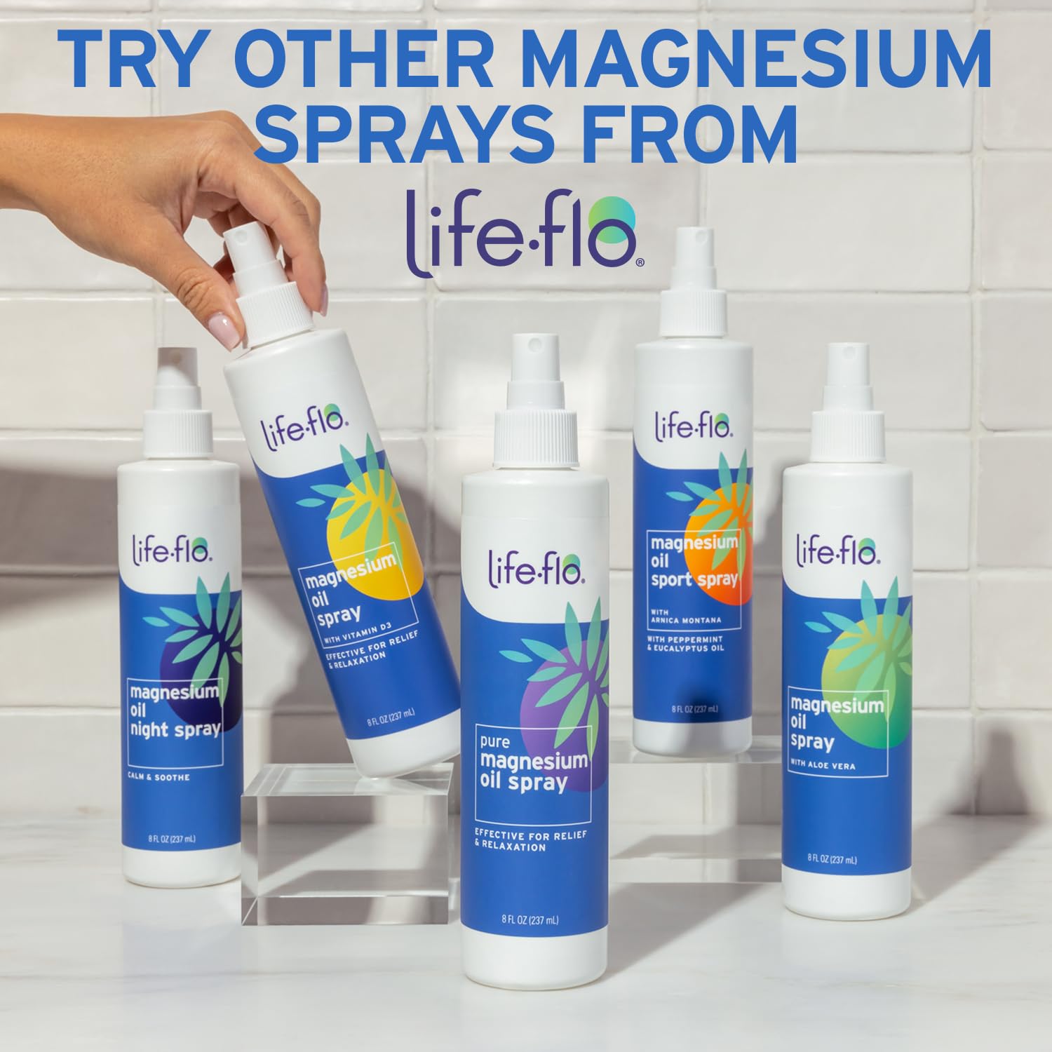 Life-flo Magnesium Oil Night Spray — expérience d'aromathérapie lavande.