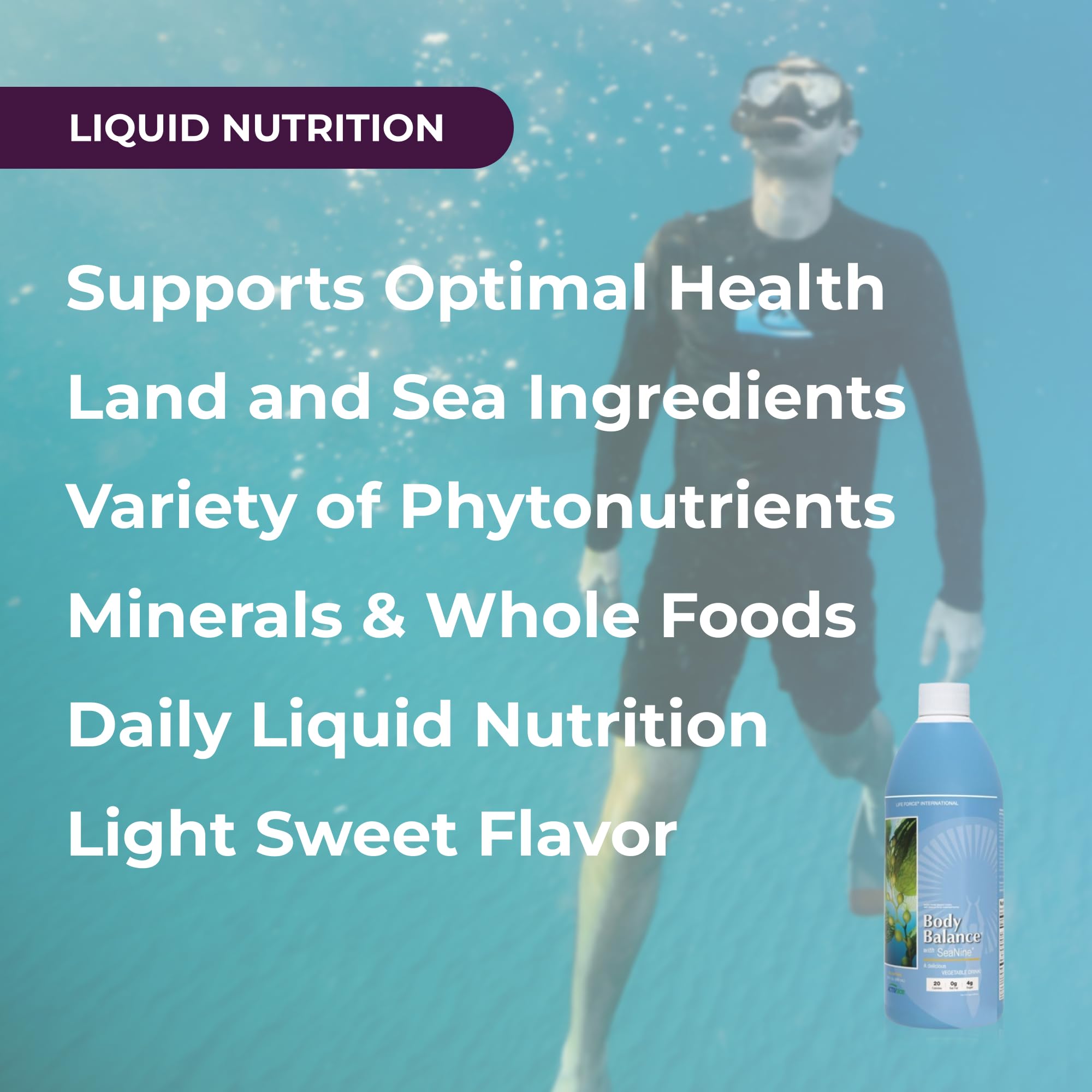 Nori et kombu dans Life Force Body Balance, algues nutritives