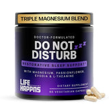LIFE HAPPNS BE READY: bouteille et étiquette pour une routine sommeil plus calme.