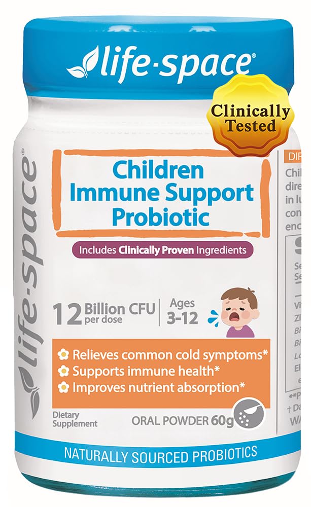Life-Space Enfants immunité probiotiques poudre 12 milliards: soutien digestif.