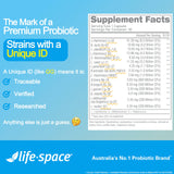Life-Space Premium Probiotiques : produit fabriqué en Australie et internationalement testé