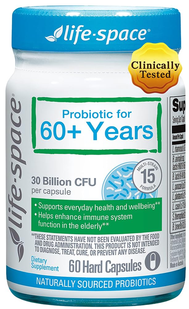 Life-Space Probiotique 60+ – boîte premium pour soutien digestif et immunitaire.