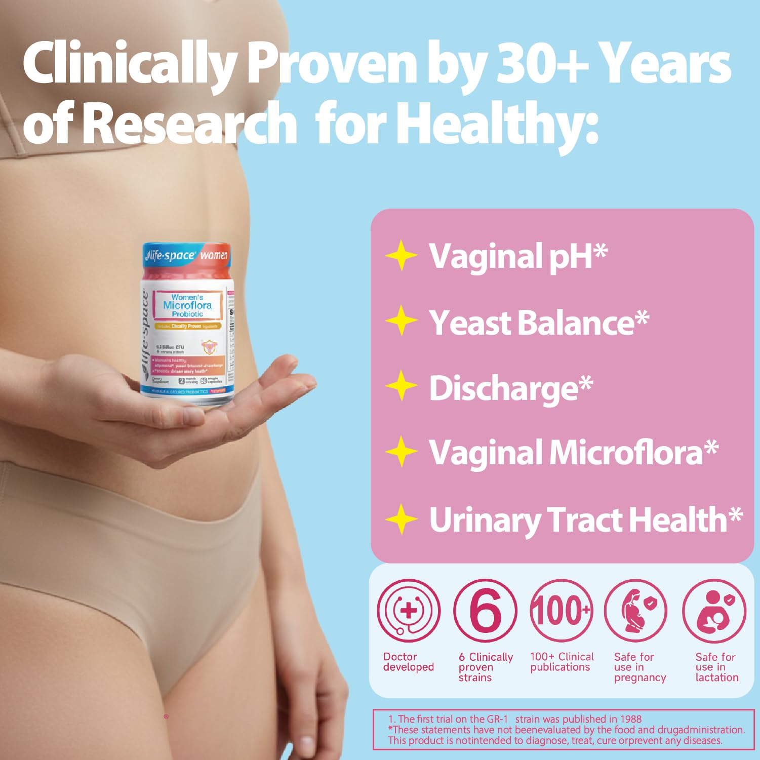 Life-Space Probiotique — gélules faciles à avaler et usage quotidien.
