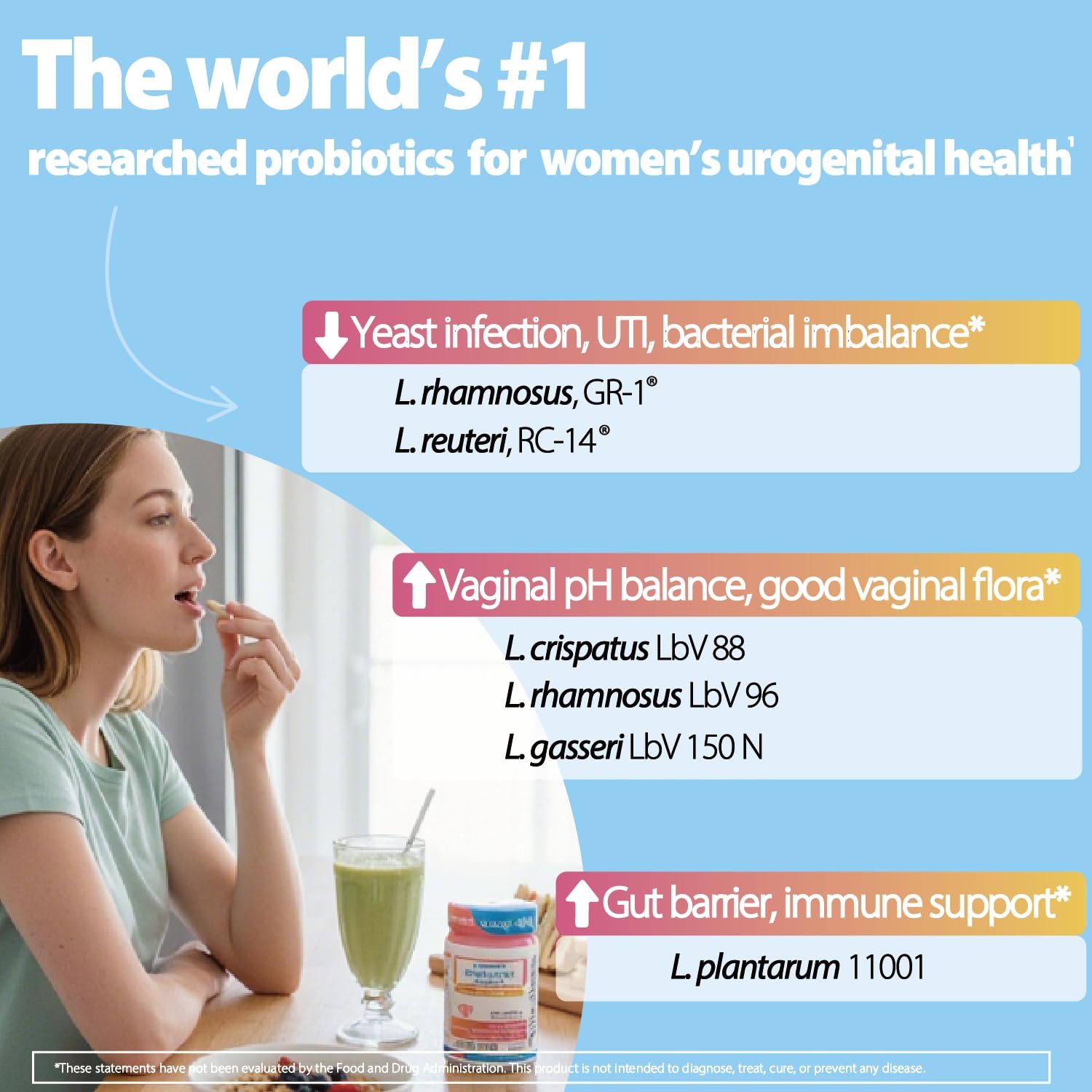 Life-Space Probiotique — renforce l'immunité féminine grâce à des souches ciblées.