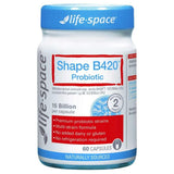 Life Space Shape B420 Probiotique, bouteille, soutien digestion naturelle et équilibre intestinal.