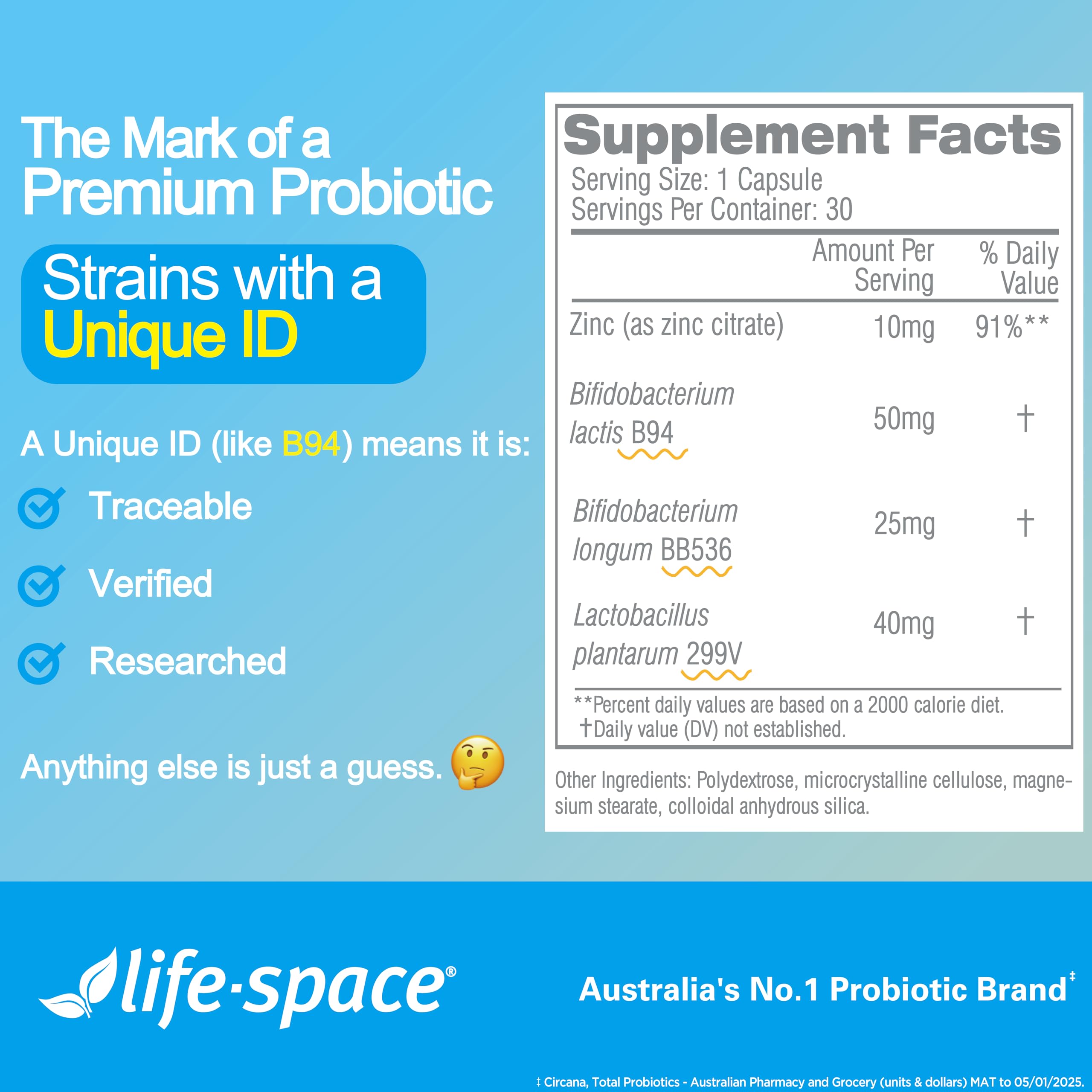 Life-Space Souches Scientifiquement Étudiées – Codes alpha-numériques clairs.