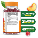 Texture douce des gummies Lifeable Biotine pour mâcher facilement.