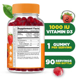 Lifeable gommes D3 enfants, goût fraise apprécié, usage quotidien facile et agréable.