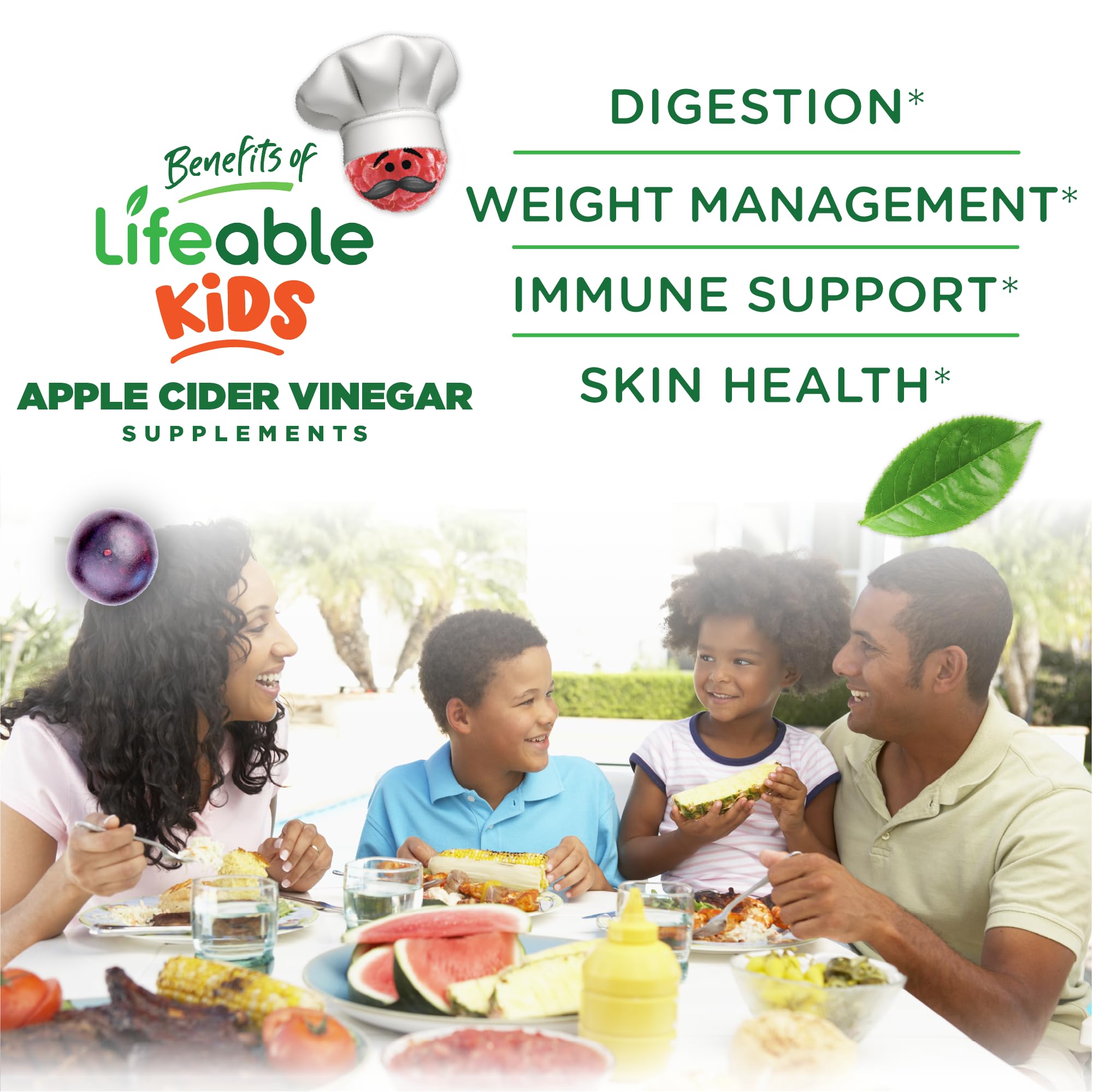 Lifeable gommes enfant-digestion-quotidienne, douceur fruitée pour le quotidien.