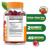 Gommes Lifeable Immunité Enfant Saveur Framboise, goût agréable pour la routine quotidienne.
