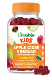 Lifeable gommes vinaigre-pomme enfant, goût pomme, texture agréable pour une routine quotidienne.