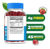 Lifeable gommes prébiotiques pour enfants au goût framboise, plaisir sans sucre.