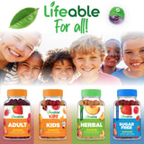 Lifeable Kids Biotin Gummies – routine quotidienne soutenant l'apparence saine des cheveux et ongles.