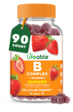 Lifeable Vitamine B Complex Gommes fraise – goût agréable et énergie potentielle.