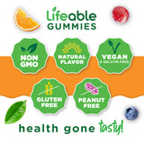 Lifeable Vitamine B Complex Gommes prise quotidienne facile et rapide.