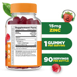 Lifeable Zinc Gummies – gommes berry aromatisées, goût agréable pour les routines d'enfants.
