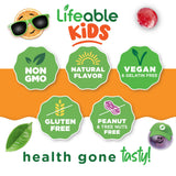Lifeable Zinc Gummies – texture molle et facile à mâcher pour les petites mains.